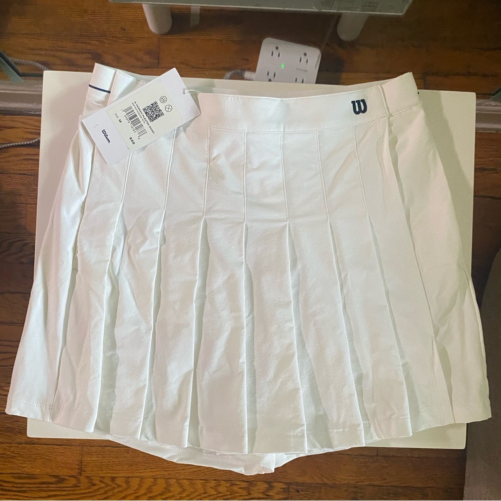 Wilson Tennis White Pleated Skirt